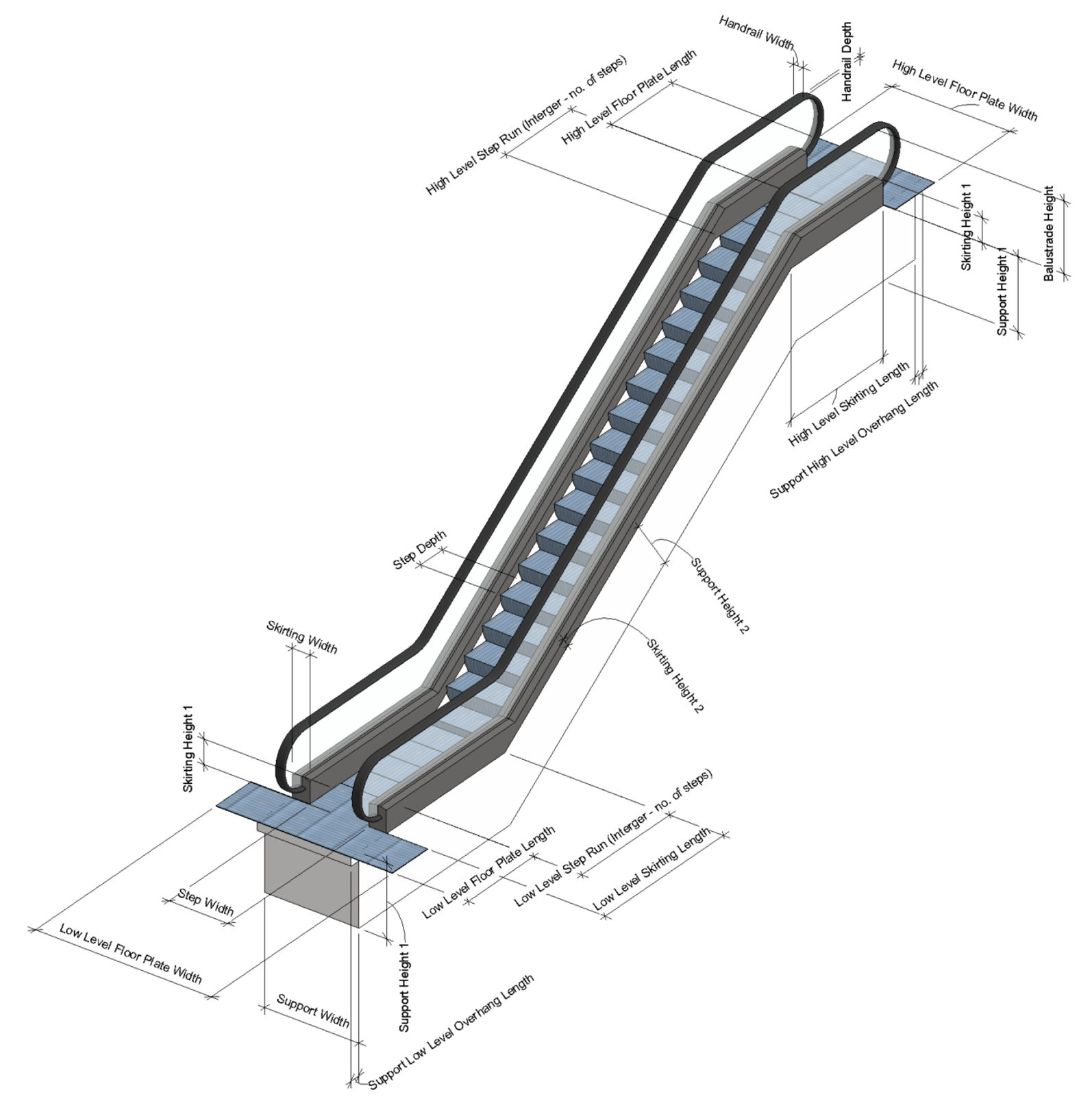 Эскалаторы un-es008 узлы крепления. Траволатор семейство Revit. Направляющая ступеней эскалатора 6 метров. ЛТ-5 эскалатор.